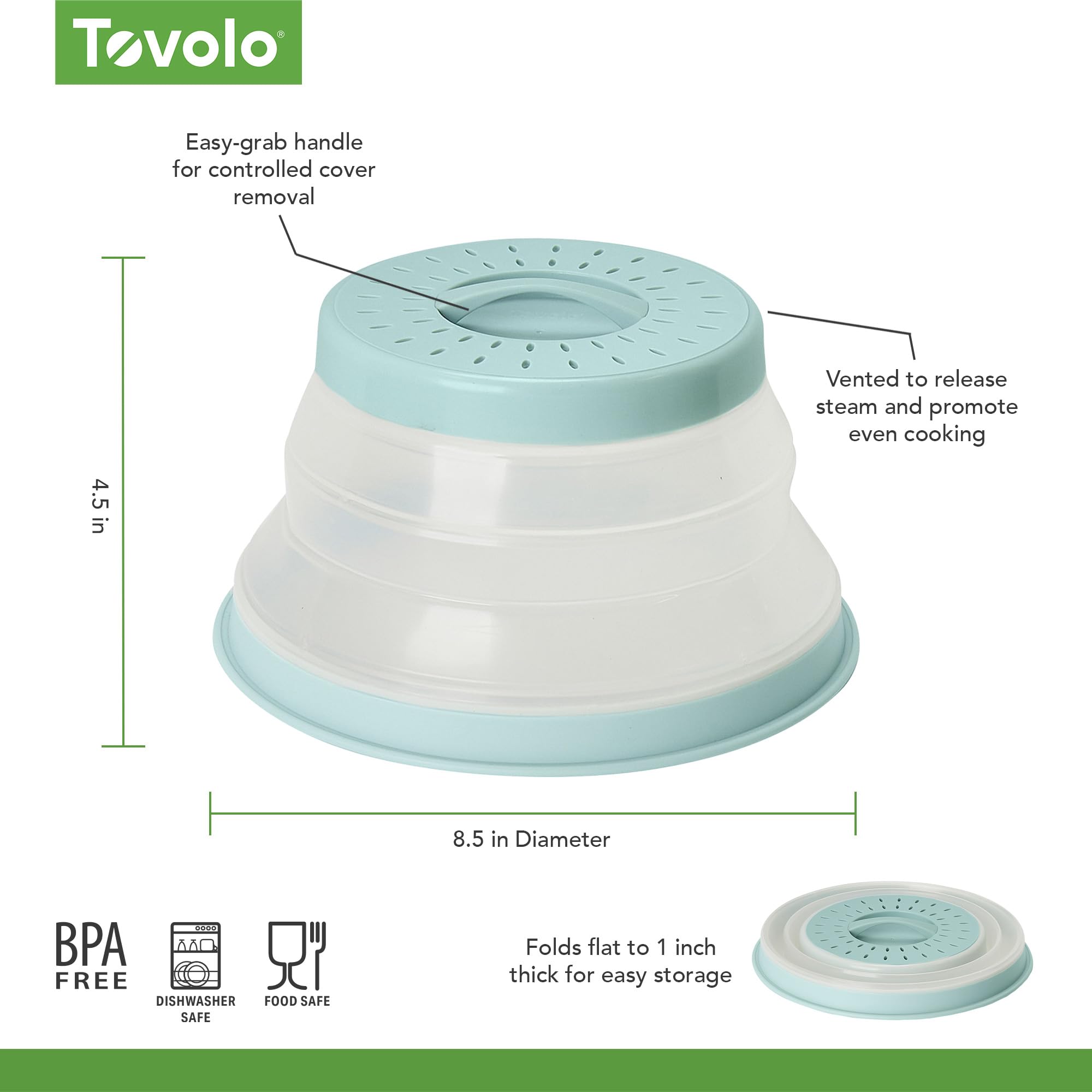 Tovolo, Cover Food Microwave Charcoal