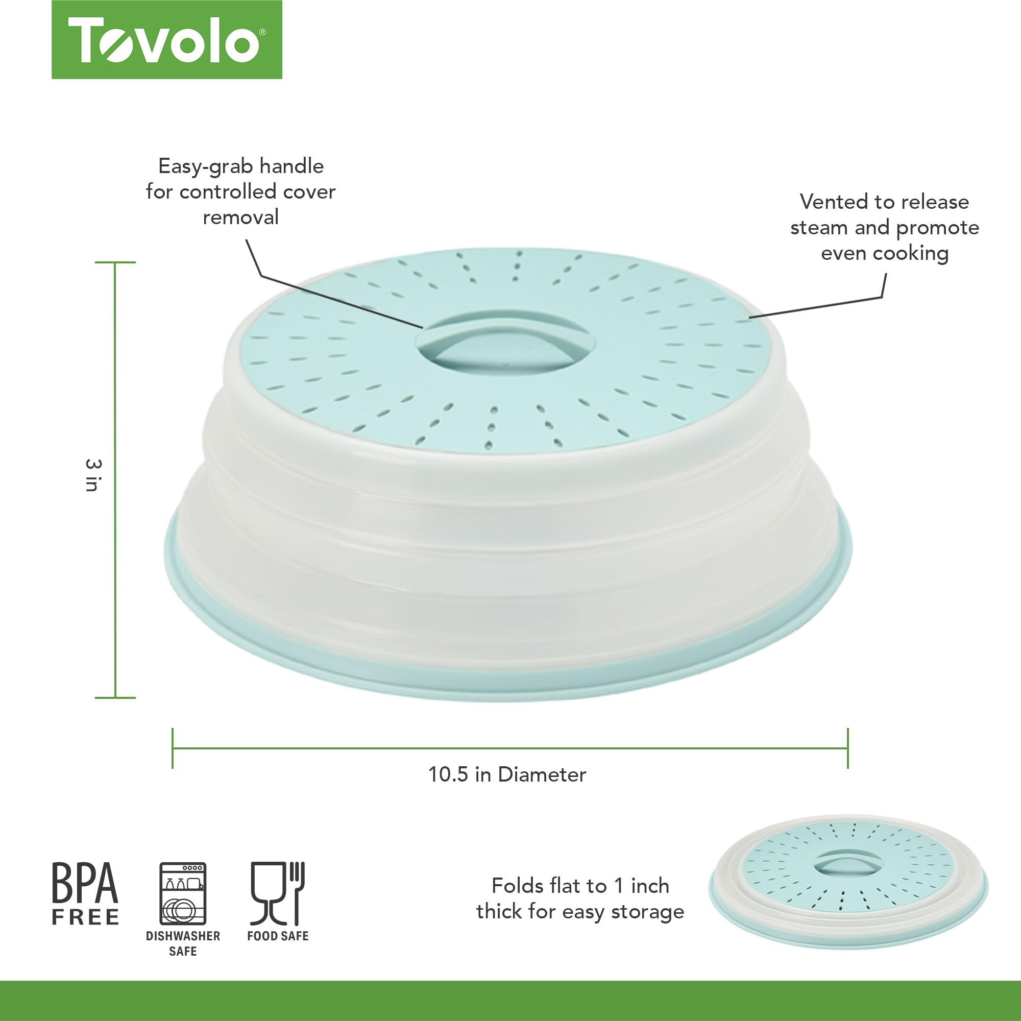 Tovolo, Cover Food Microwave Charcoal