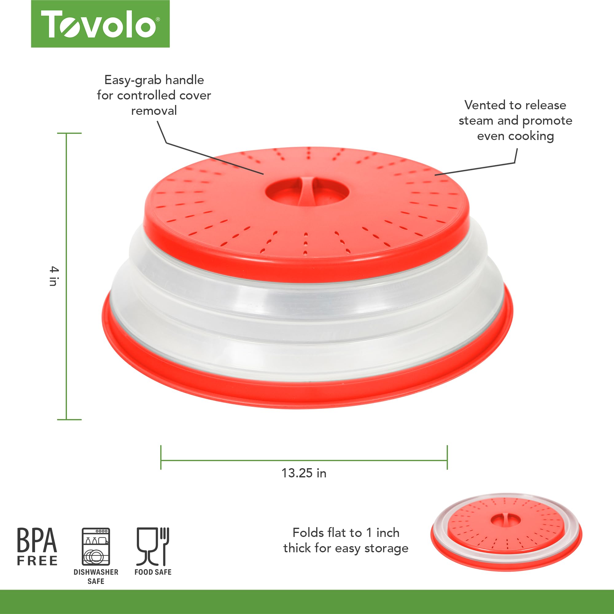 Tovolo, Cover Food Microwave Charcoal