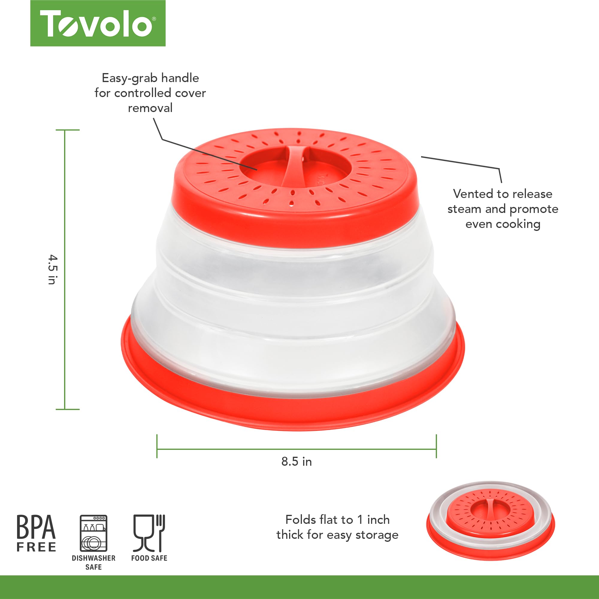 Tovolo, Cover Food Microwave Charcoal