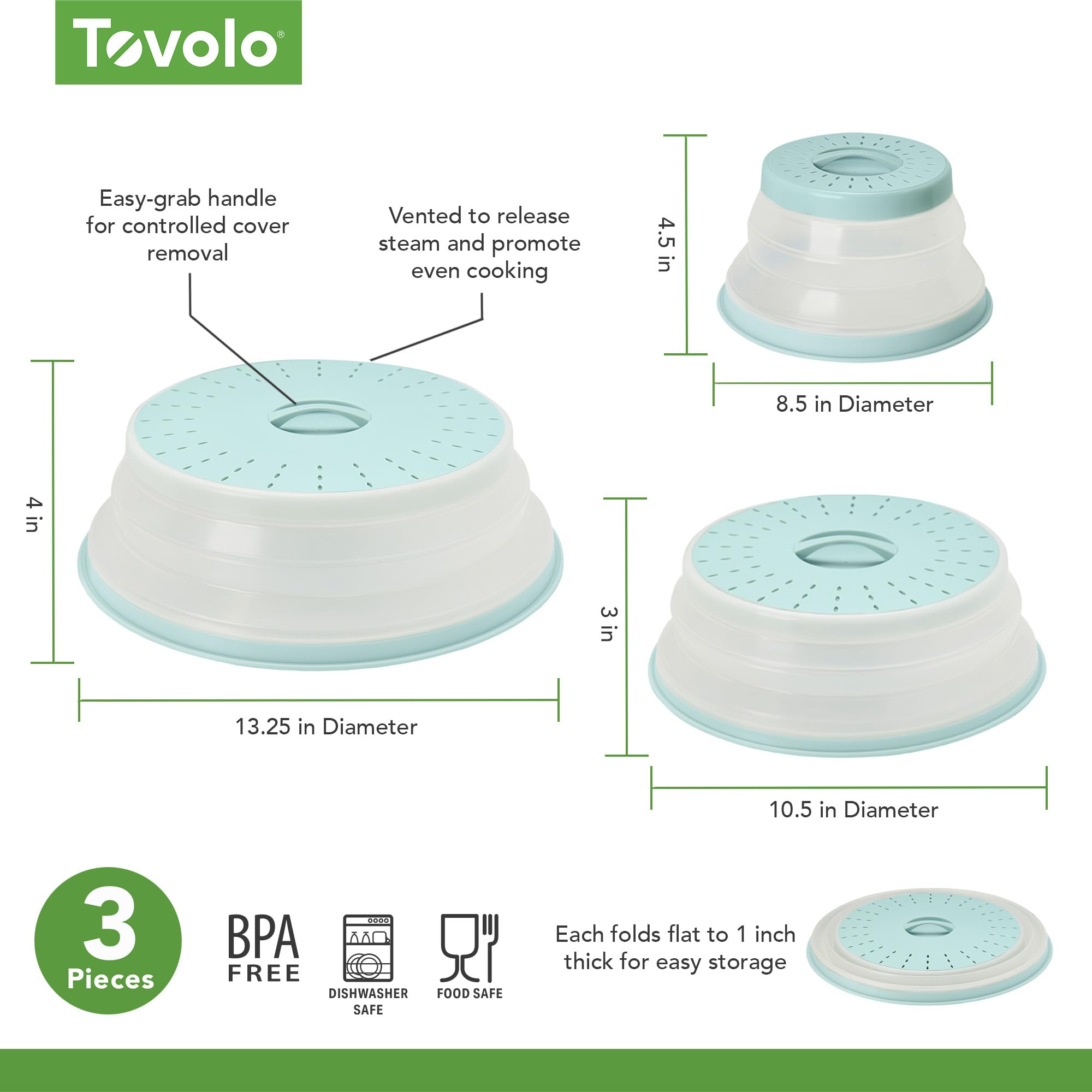 Tovolo, Cover Food Microwave Charcoal