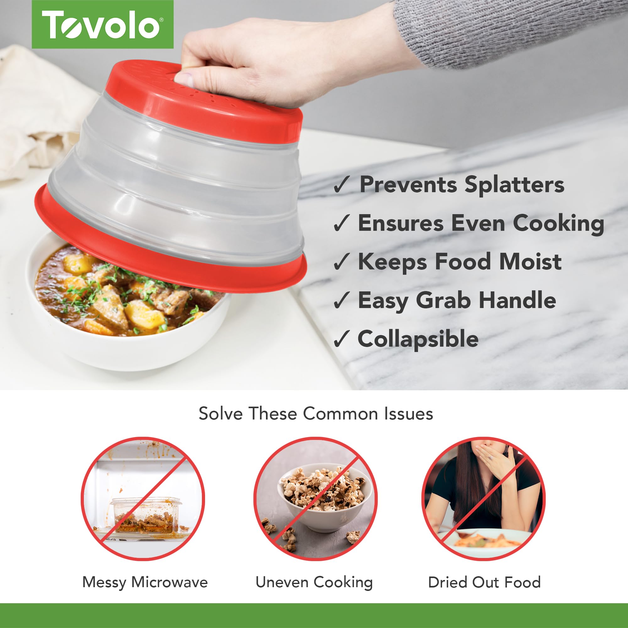 Tovolo, Cover Food Microwave Charcoal