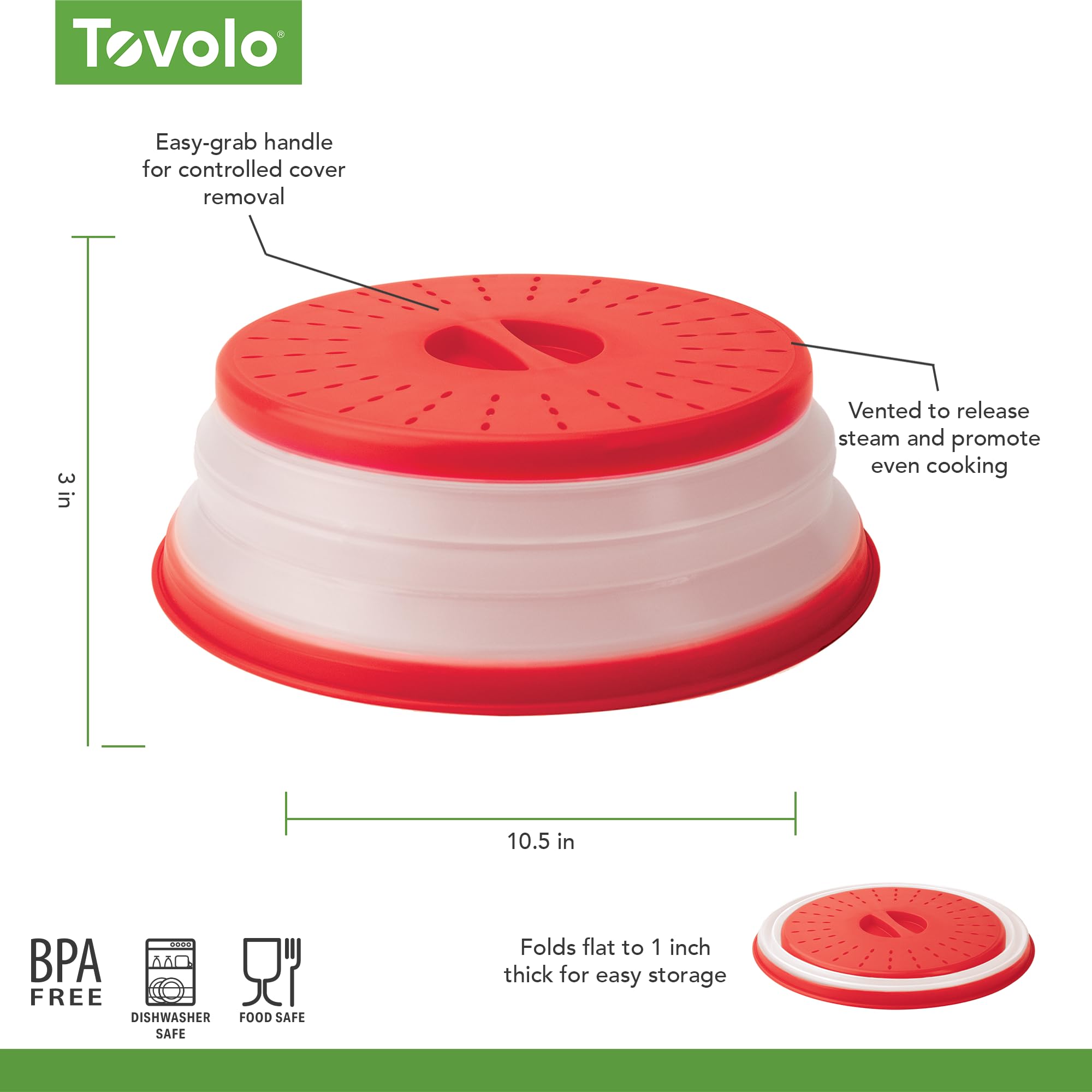 Tovolo, Cover Food Microwave Charcoal